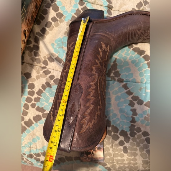 New Old West Dark Brown Western cowboy cowgirl boots 7.5 $200.00 - Picture 9 of 9